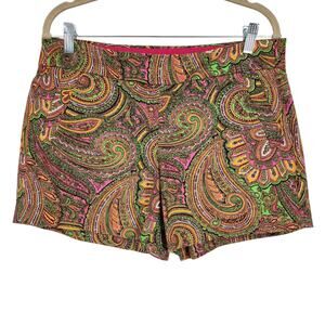 J Crew Paisley Chino Shorts